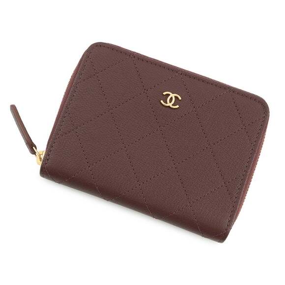 CHANEL Handbags - CHANEL Authentic Brown Logo Wallet